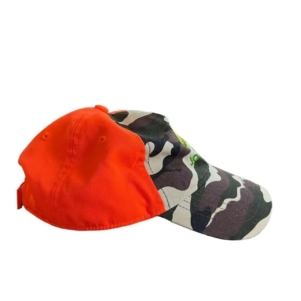 John Deere camo and hunter orange unisex‎ size small adjustable gorpcore hat